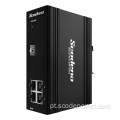 Switch Ethernet gerenciado industrial com 1 porta 1000base-x 4 ​​porta 100/1000base-t porta